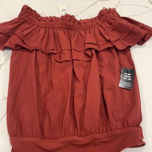 Express off shoulder bodysuit